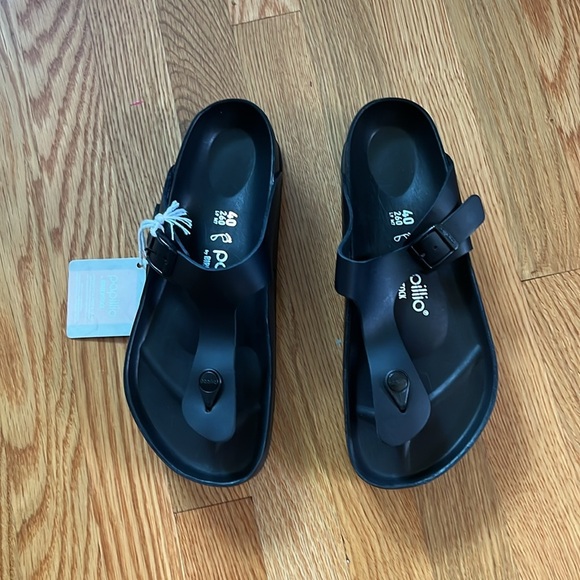 Birkenstock Gizeh PAP Flex Platform Leather Sandals Size 9 NWT - Picture 8 of 16